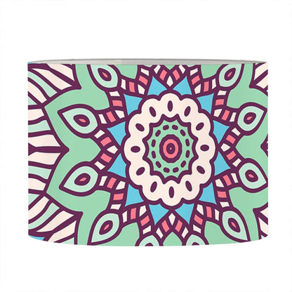 Pastel Mandala Bohemian Pattern Print Drum Lamp Shade