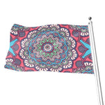 Pastel Mandala Bohemian Pattern Print Flag