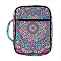 Pastel Mandala Bohemian Pattern Print Front Pocket Bible Bag