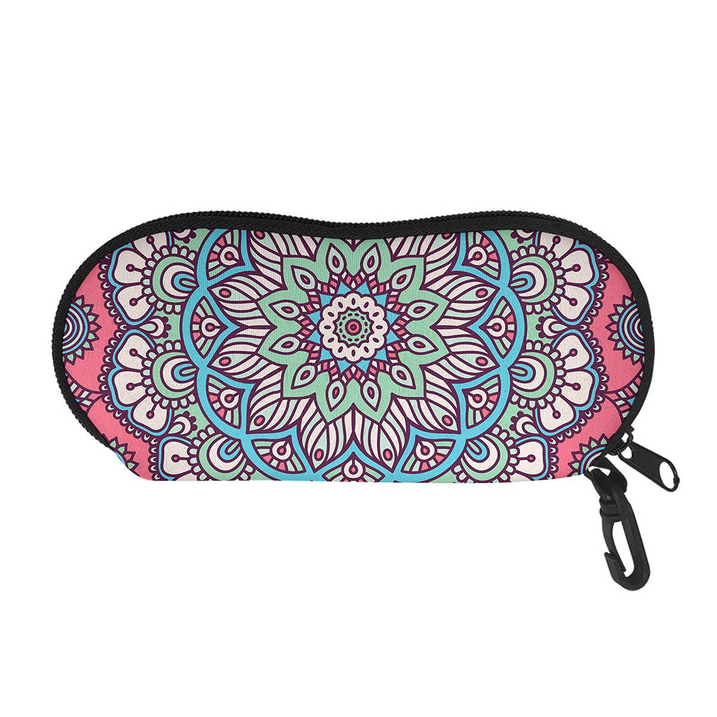 Pastel Mandala Bohemian Pattern Print Glasses Case