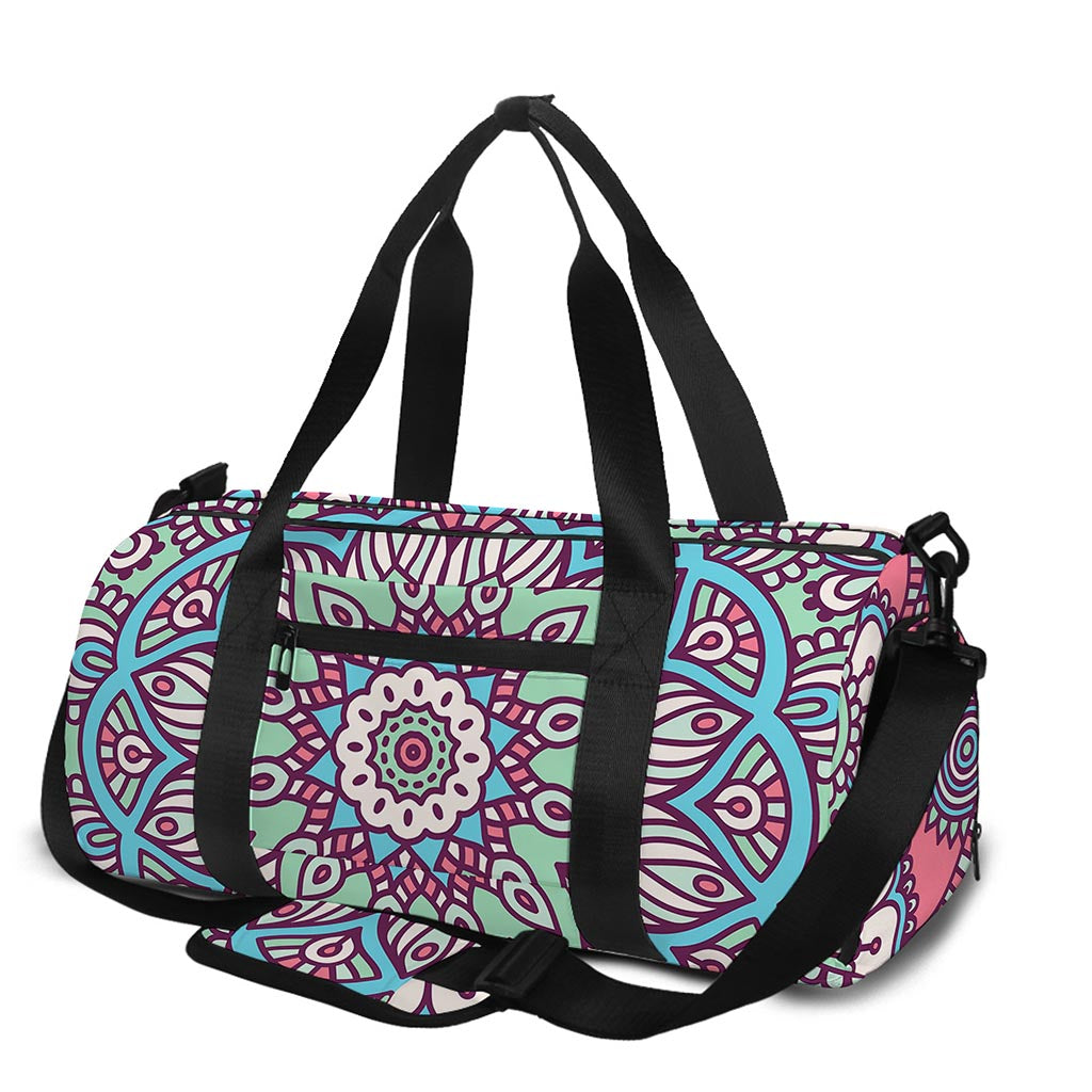 Pastel Mandala Bohemian Pattern Print Gym Bag