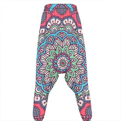 Pastel Mandala Bohemian Pattern Print Hammer Pants