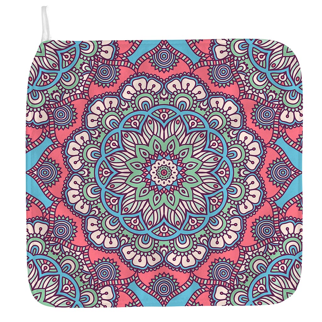 Pastel Mandala Bohemian Pattern Print Hand Towel