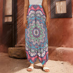 Pastel Mandala Bohemian Pattern Print Harem Pants