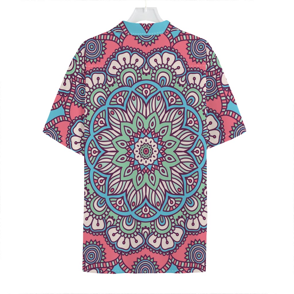 Pastel Mandala Bohemian Pattern Print Hawaiian Shirt