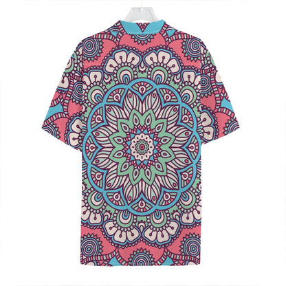 Pastel Mandala Bohemian Pattern Print Hawaiian Shirt