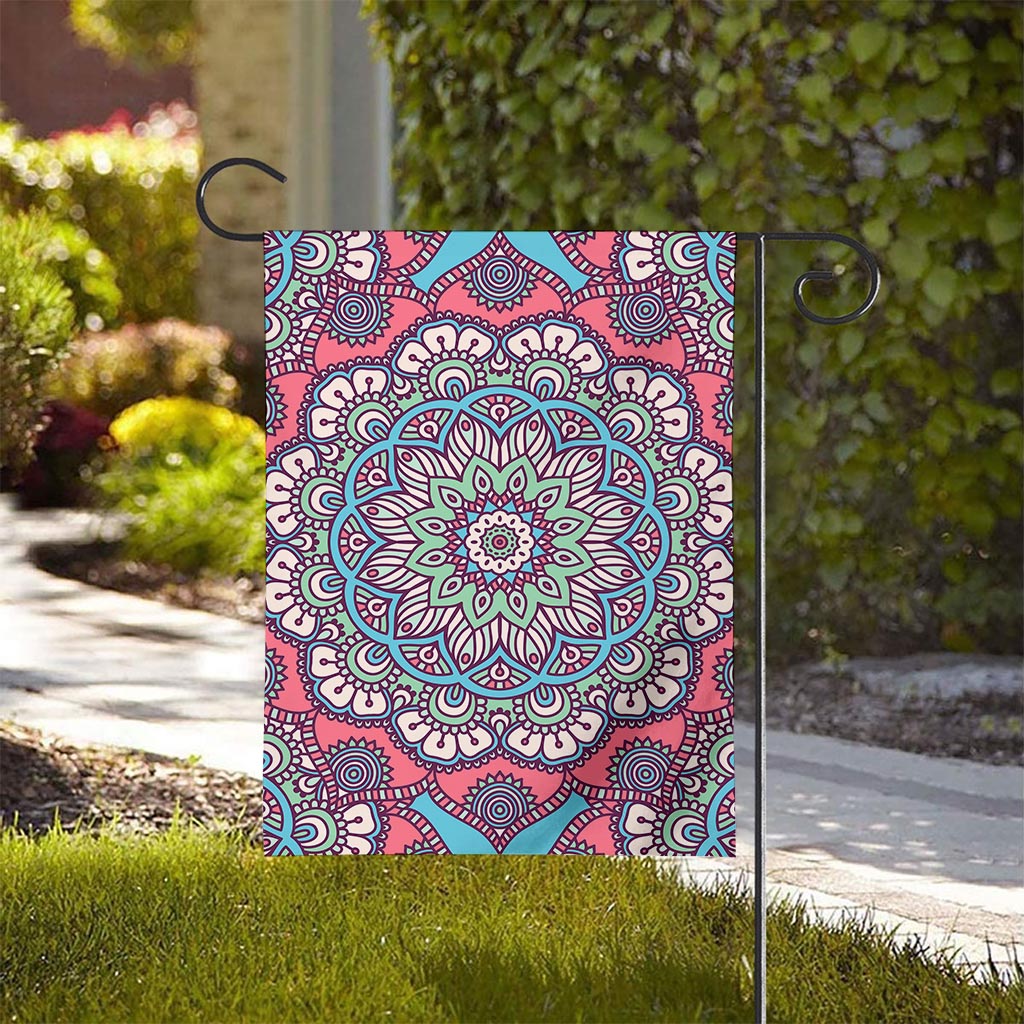 Pastel Mandala Bohemian Pattern Print House Flag
