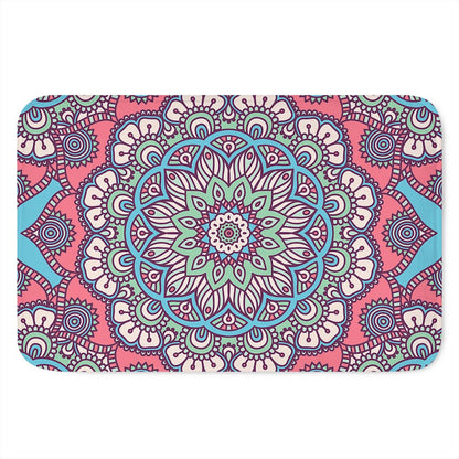 Pastel Mandala Bohemian Pattern Print Indoor Door Mat