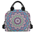 Pastel Mandala Bohemian Pattern Print Insulated Lunch Bag