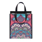 Pastel Mandala Bohemian Pattern Print Insulated Lunch Tote