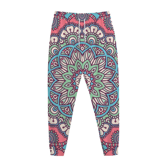 Pastel Mandala Bohemian Pattern Print Jogger Pants
