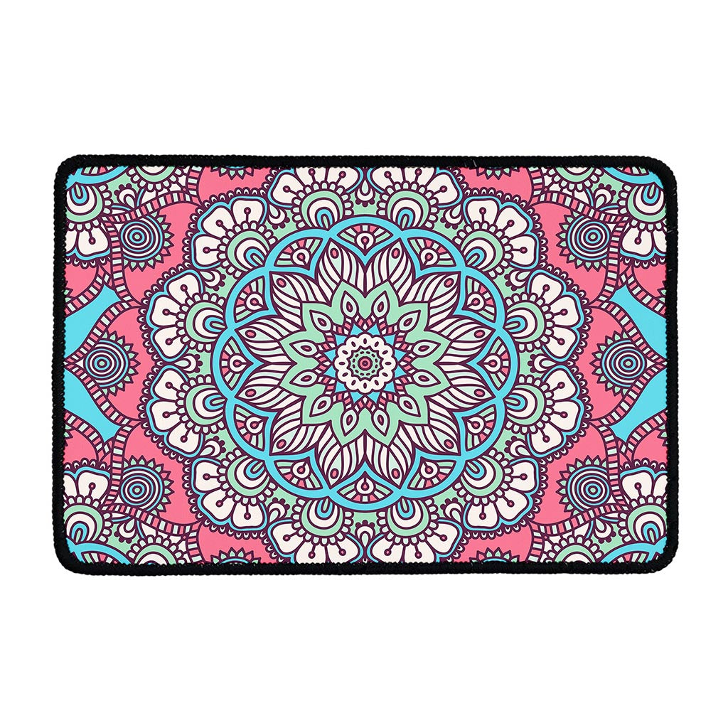 Pastel Mandala Bohemian Pattern Print Kitchen Mat