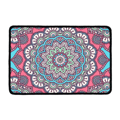 Pastel Mandala Bohemian Pattern Print Kitchen Mat