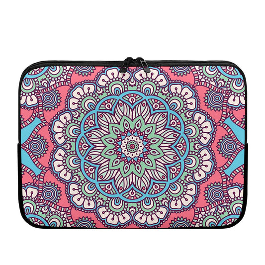 Pastel Mandala Bohemian Pattern Print Laptop Sleeve