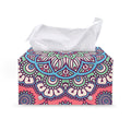 Pastel Mandala Bohemian Pattern Print Leather Tissue Box Cover