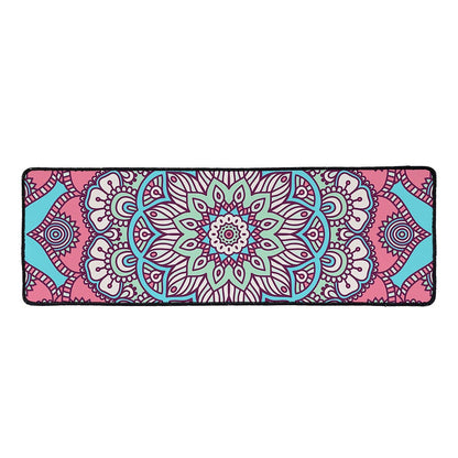 Pastel Mandala Bohemian Pattern Print Long Kitchen Mat