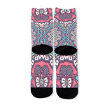 Pastel Mandala Bohemian Pattern Print Long Socks