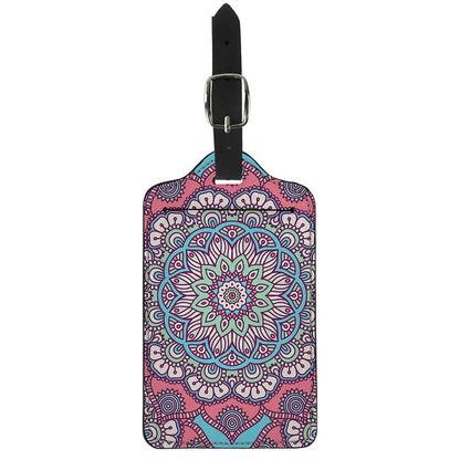 Pastel Mandala Bohemian Pattern Print Luggage Tag