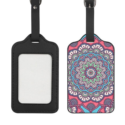 Pastel Mandala Bohemian Pattern Print Luggage Tag