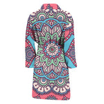 Pastel Mandala Bohemian Pattern Print Men's Bathrobe