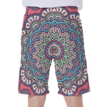 Pastel Mandala Bohemian Pattern Print Men's Beach Shorts