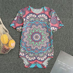 Pastel Mandala Bohemian Pattern Print Men's Bodysuit