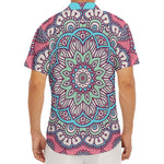 Pastel Mandala Bohemian Pattern Print Men's Deep V-Neck Shirt