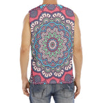 Pastel Mandala Bohemian Pattern Print Men's Fitness Tank Top