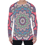 Pastel Mandala Bohemian Pattern Print Men's Long Sleeve T-Shirt