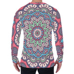 Pastel Mandala Bohemian Pattern Print Men's Long Sleeve T-Shirt