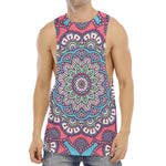Pastel Mandala Bohemian Pattern Print Men's Muscle Tank Top