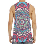 Pastel Mandala Bohemian Pattern Print Men's Muscle Tank Top