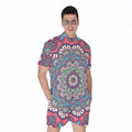 Pastel Mandala Bohemian Pattern Print Men's Romper