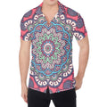 Pastel Mandala Bohemian Pattern Print Men's Shirt