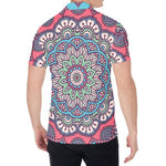 Pastel Mandala Bohemian Pattern Print Men's Shirt