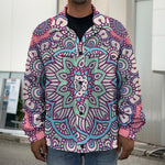 Pastel Mandala Bohemian Pattern Print Men's Shirt Jacket