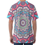 Pastel Mandala Bohemian Pattern Print Men's Velvet T-Shirt