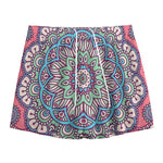 Pastel Mandala Bohemian Pattern Print Mesh Shorts