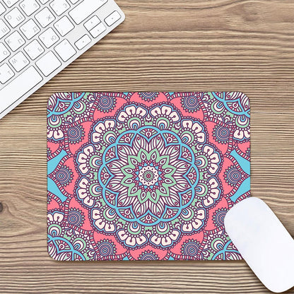 Pastel Mandala Bohemian Pattern Print Mouse Pad