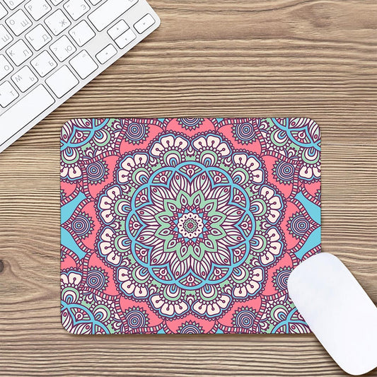 Pastel Mandala Bohemian Pattern Print Mouse Pad
