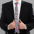 Pastel Mandala Bohemian Pattern Print Necktie
