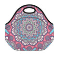 Pastel Mandala Bohemian Pattern Print Neoprene Lunch Bag