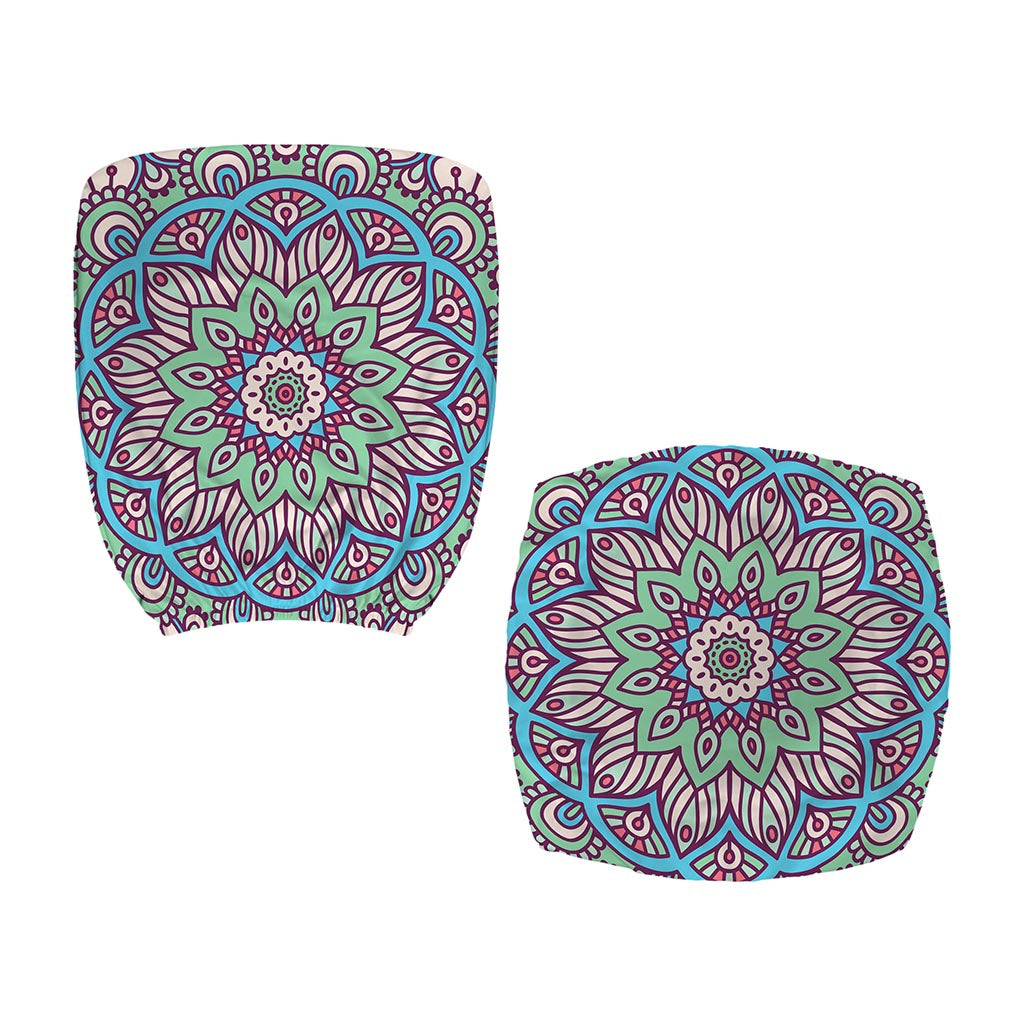 Pastel Mandala Bohemian Pattern Print Office Chair Cover