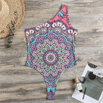Pastel Mandala Bohemian Pattern Print One Shoulder Bodysuit