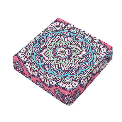Pastel Mandala Bohemian Pattern Print Outdoor Seat Cushion Cover