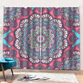 Pastel Mandala Bohemian Pattern Print Pencil Pleat Curtains