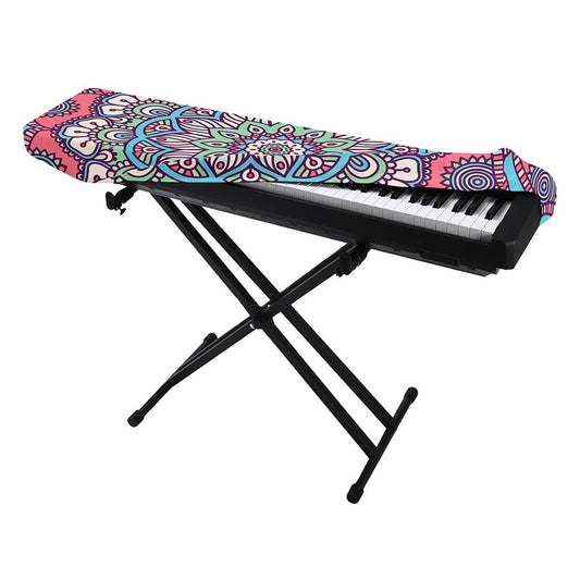 Pastel Mandala Bohemian Pattern Print Piano Keyboard Cover