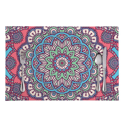 Pastel Mandala Bohemian Pattern Print Placemat