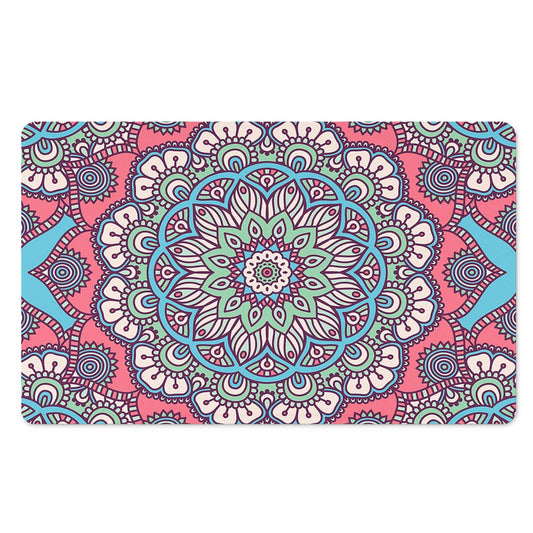 Pastel Mandala Bohemian Pattern Print Polyester Doormat