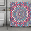 Pastel Mandala Bohemian Pattern Print Polyester Shower Curtain